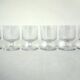 Set of 6 vintage cut crystal aperitif glasses