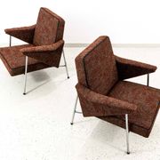 Metal vintage Armchairs “Bat” Poland, 1960’s, Set Of 2