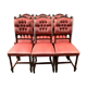Set of six chairs.