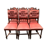 Ensemble de six chaises.
