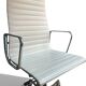 Fauteuil de Bureau Eames EA 119 Cuir Blanc (Herman Miller / Vitra 1970)
