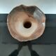 Pottery vase corolla shape in stoneware / 22 cm