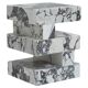 Calacatta side table "S Y N C", limited edition