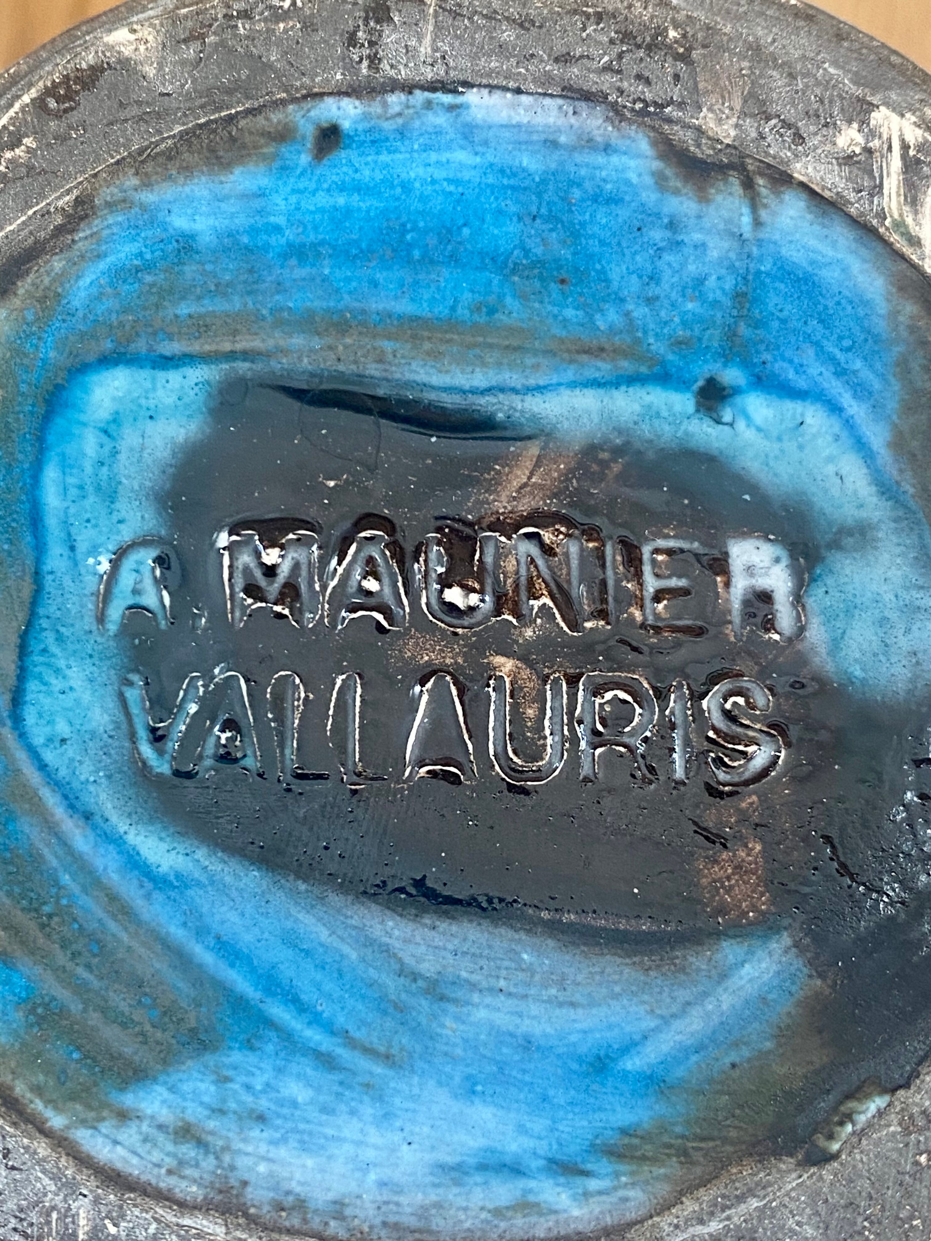 Ceramic pitcher Alain Maunier Vallauris