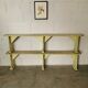 Paire de bancs en bois