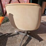 Set of 4 vintage Steelcase Strafor office chairs by Randall Buck.