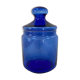 Vintage cobalt blue glass jar