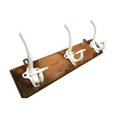 Porte manteau de bistrot patères en fonte émaillée vintage