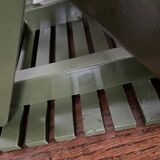 Vintage slatted fishing stool