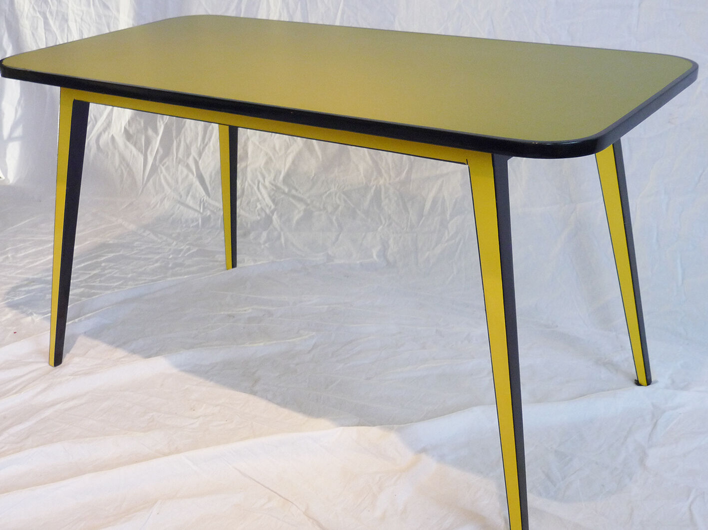 Lase wood side table