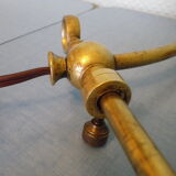 Fully brass lamp foot - Articulated arm - 1930s