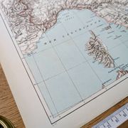 Northern Italy, historical map, 1887.