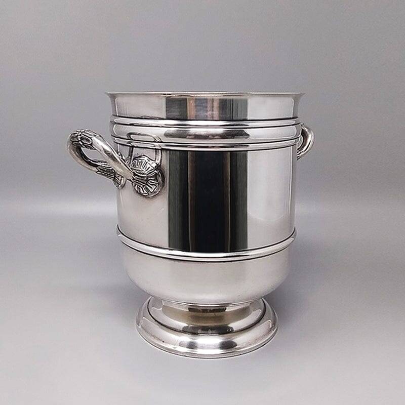 1950s Gorgeous Champagne or Ice Bucket by Christofle in Silver Plated. Made