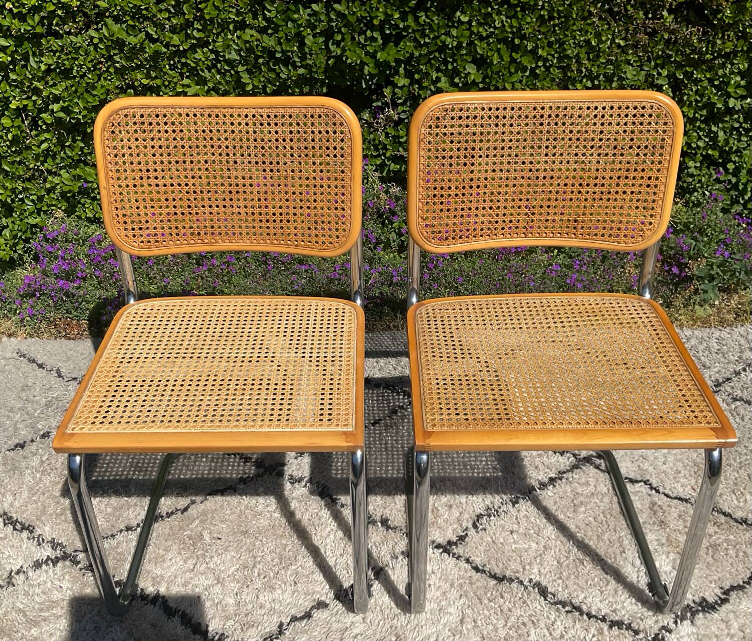 Paire de chaises Marcel Breuer Cesca B32