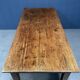 Rustic french farmhouse dining table made of oak and elm