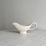 White slip gravy boat
