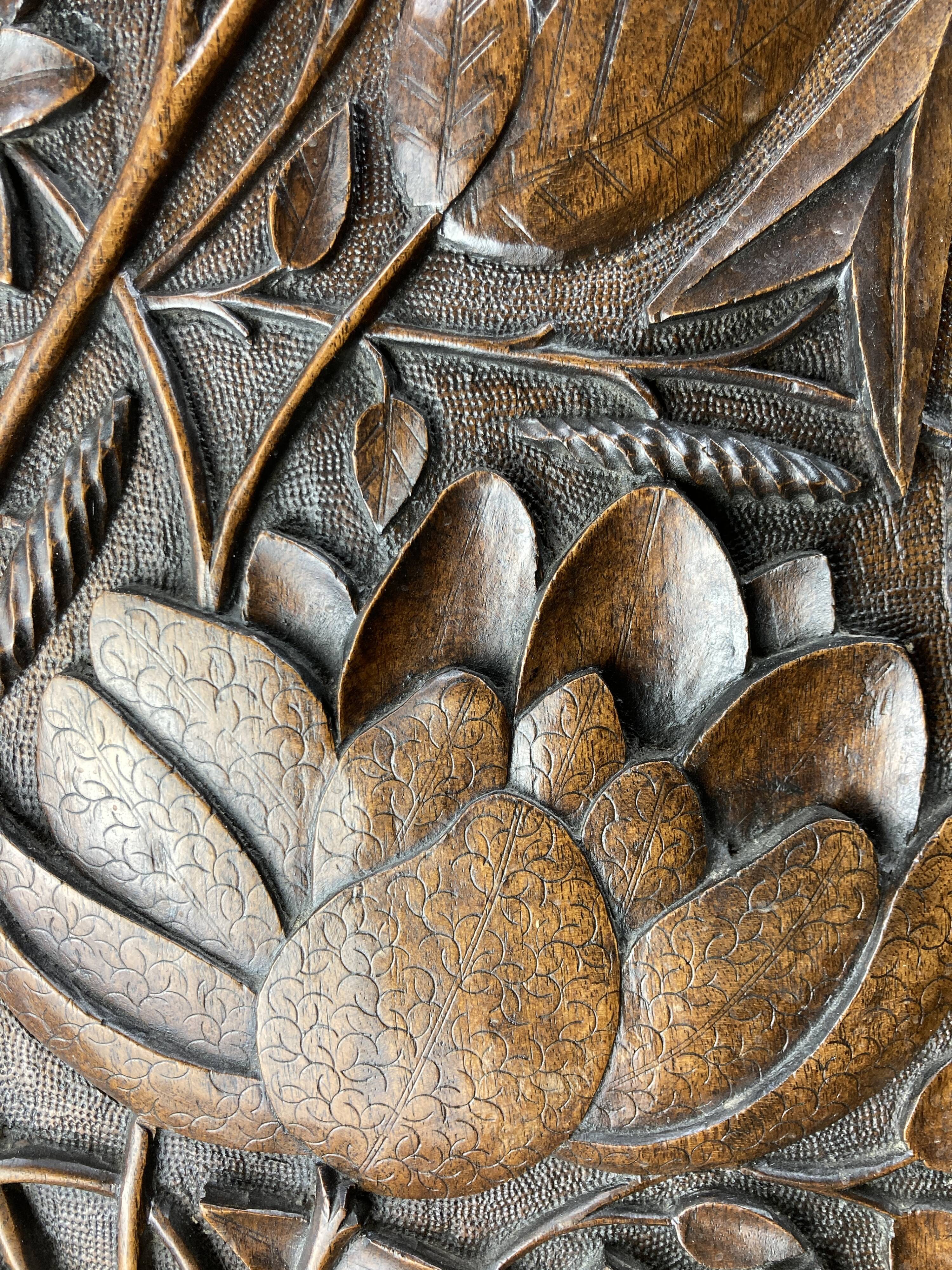 Arts and crafts hand carved pedestal, England ca 1880