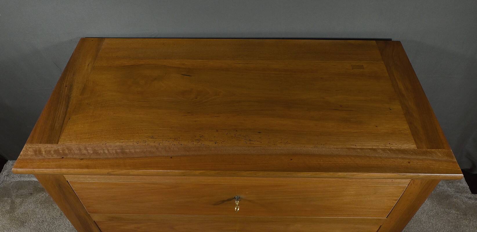 Walnut chest of drawers, Restoration style – Late 19th century