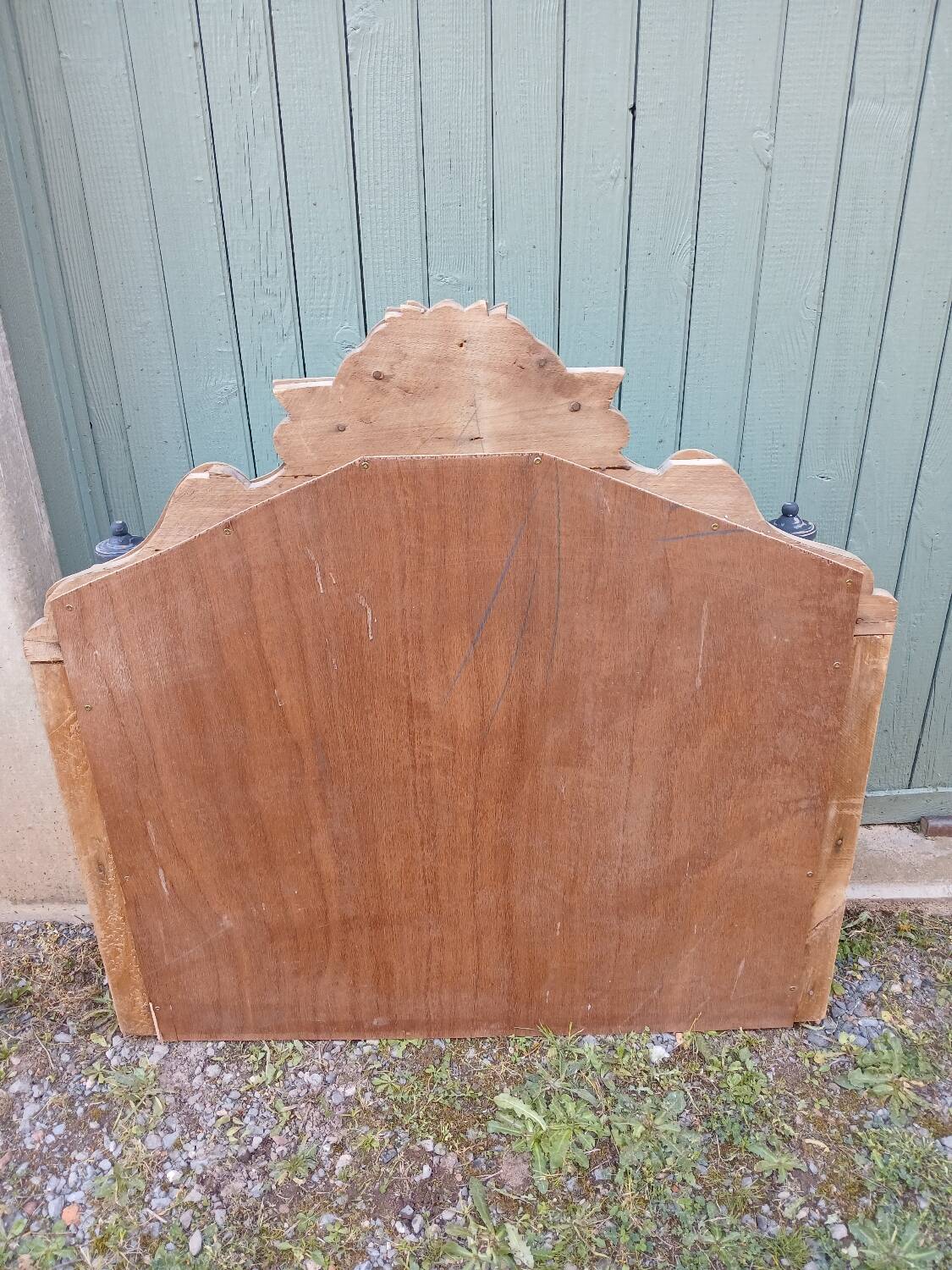 Antique carved wooden shelf