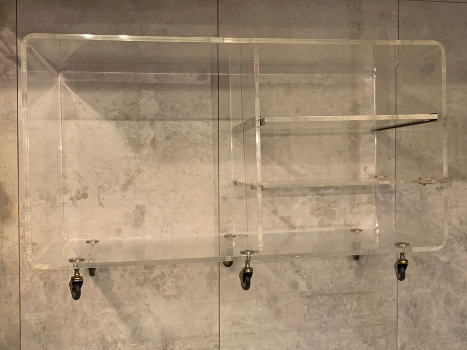 Plexiglass coffee table