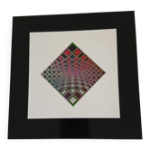 Victor Vasarely Serigraphy op art Editions du Griffon