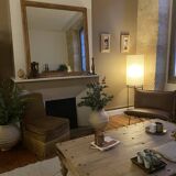 Carved wooden frame mirror