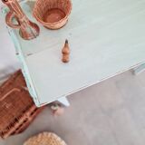 Farm table - Pastel blue dressing table