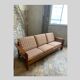 Brutalist pine sofa and armchair, france, 1960