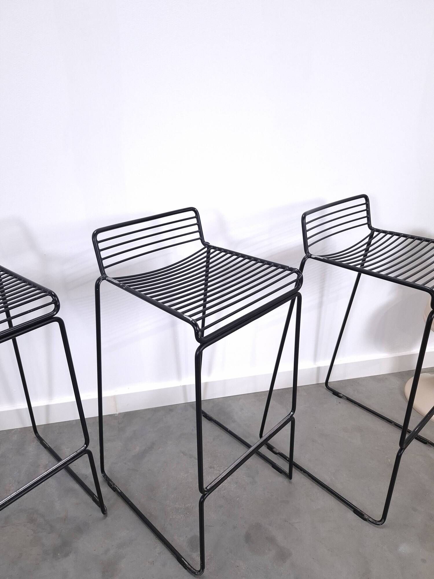 Set 4 x Zwarte HAY barkruk, Hee Welling