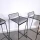 Set 4 x Zwarte HAY barkruk, Hee Welling