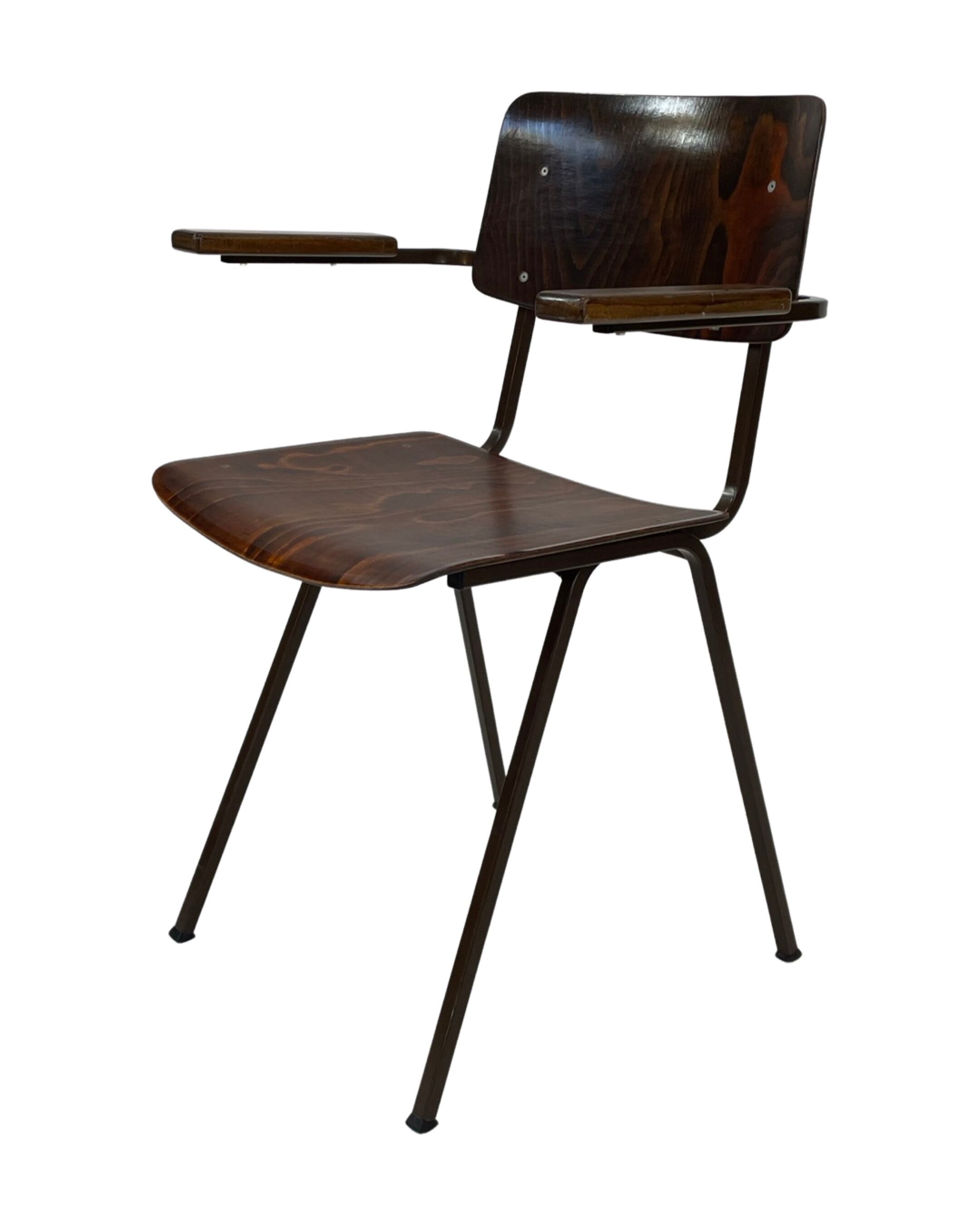 Chaises vintage school années 1960 Eromes