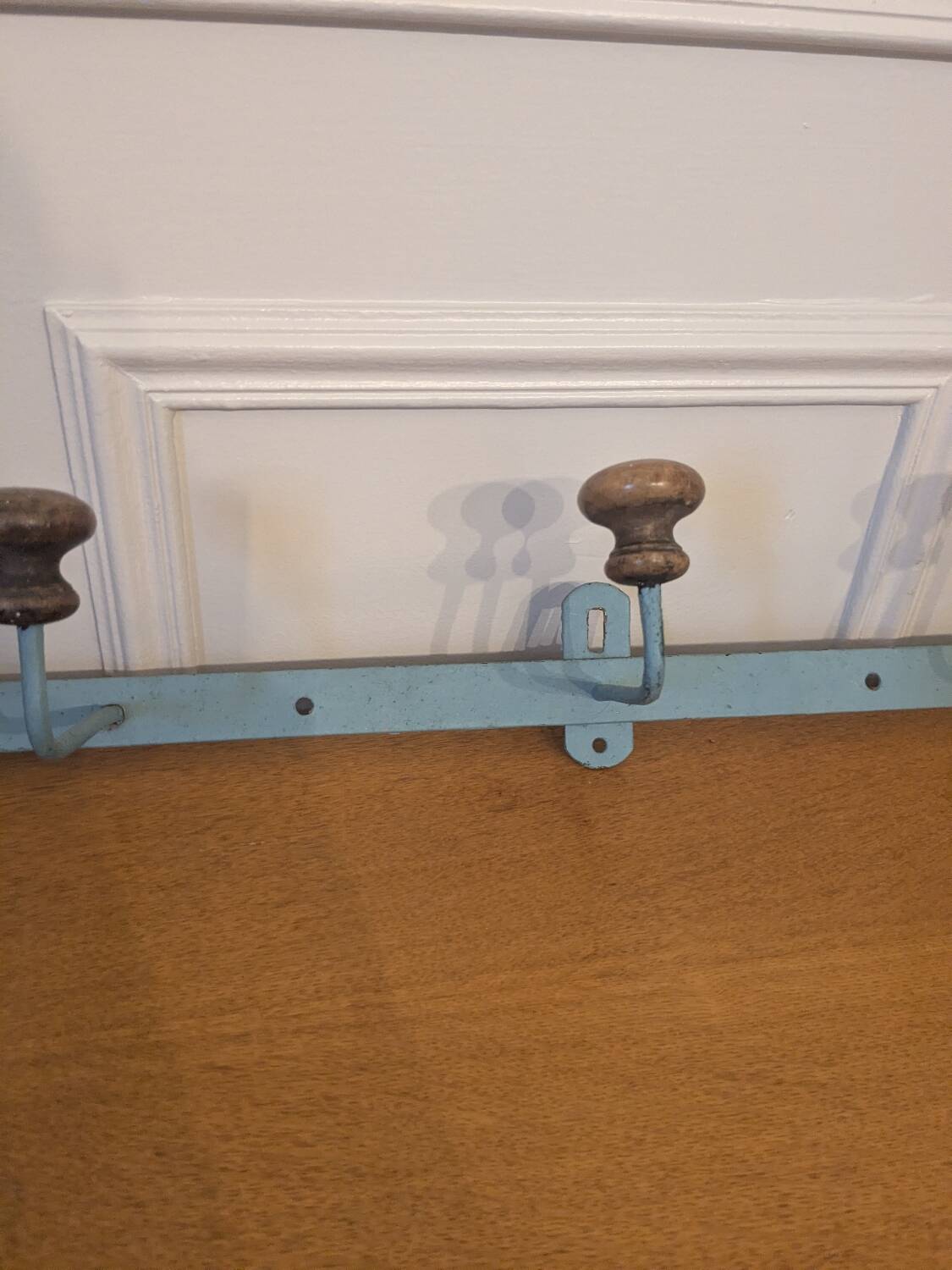 Vintage wall-mounted coat rack
