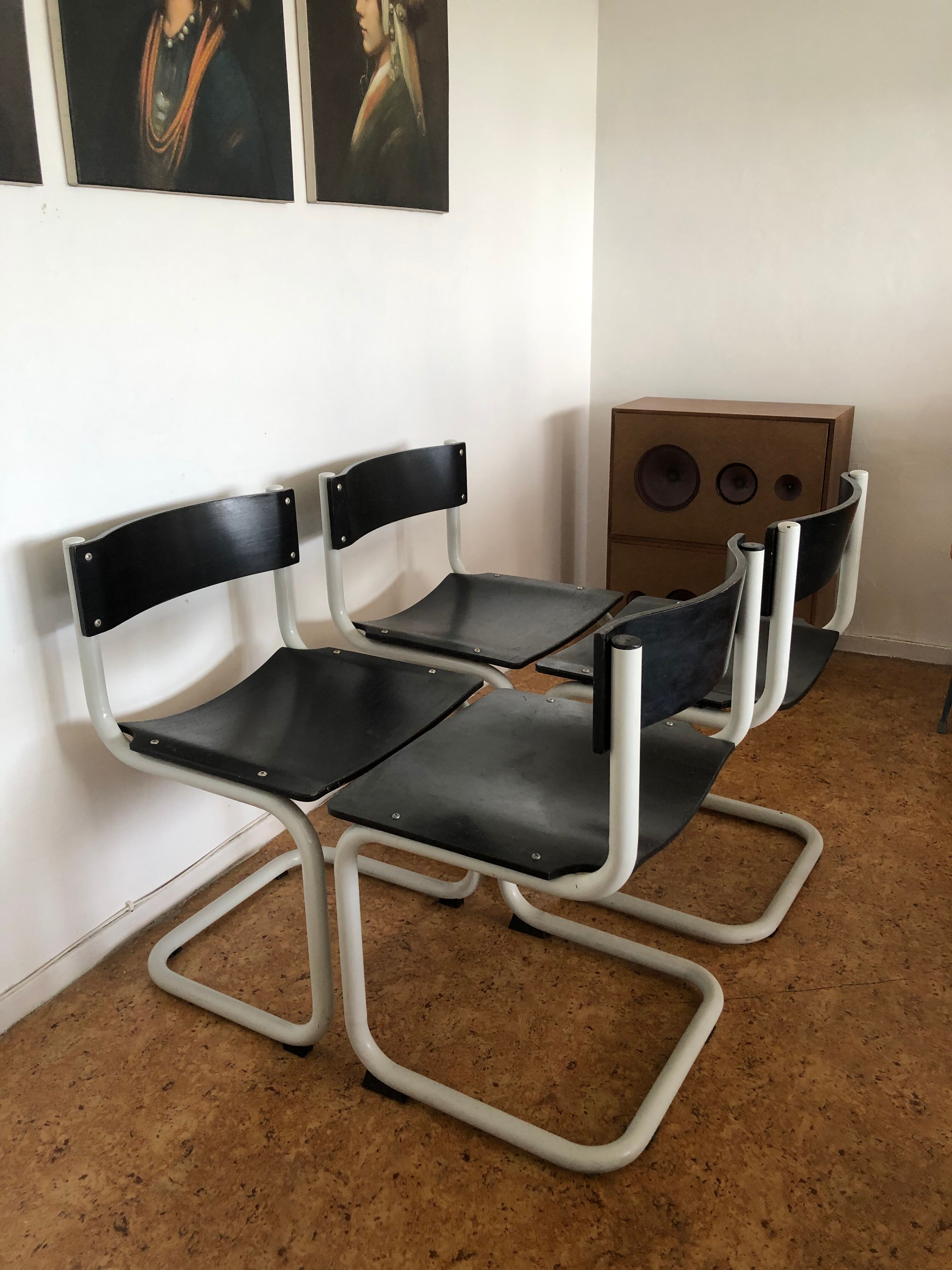 Set of 4 knud Friis & Elmar Moltke chairs for Randres AS