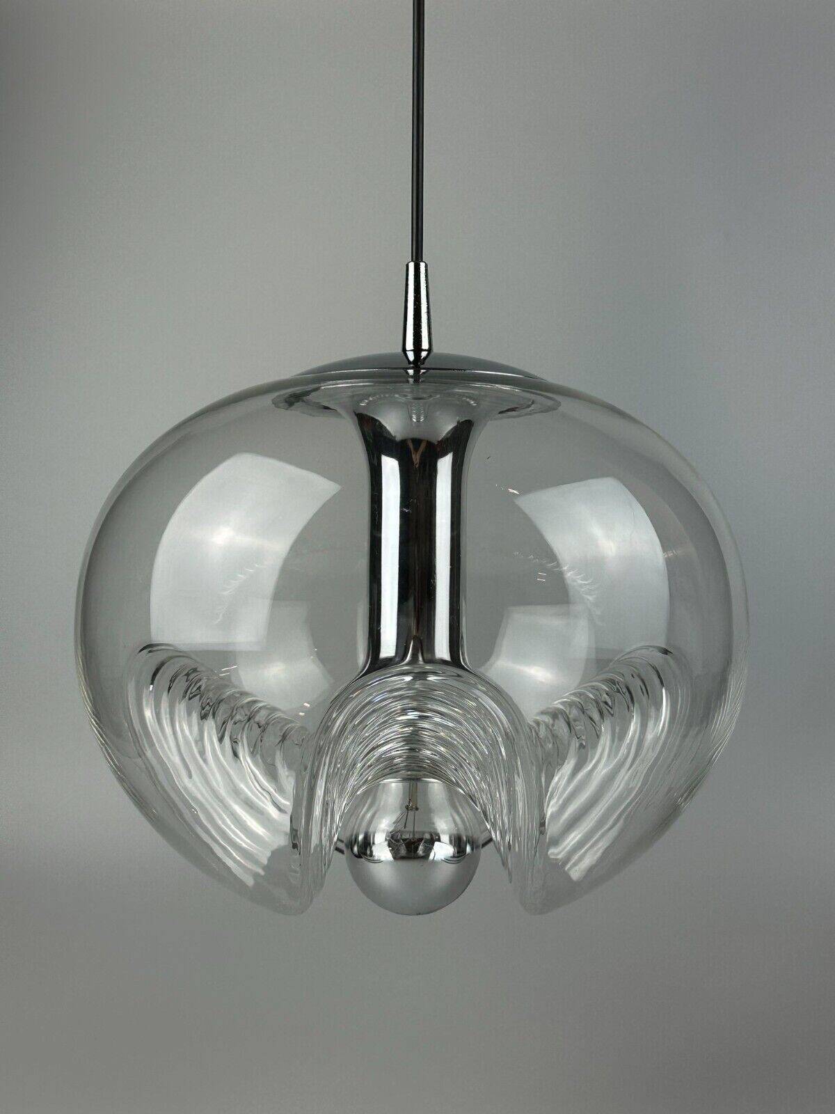 60s 70s ceiling lamp hanging lamp Peill & Putzler "Wave" Koch & Lowy Design