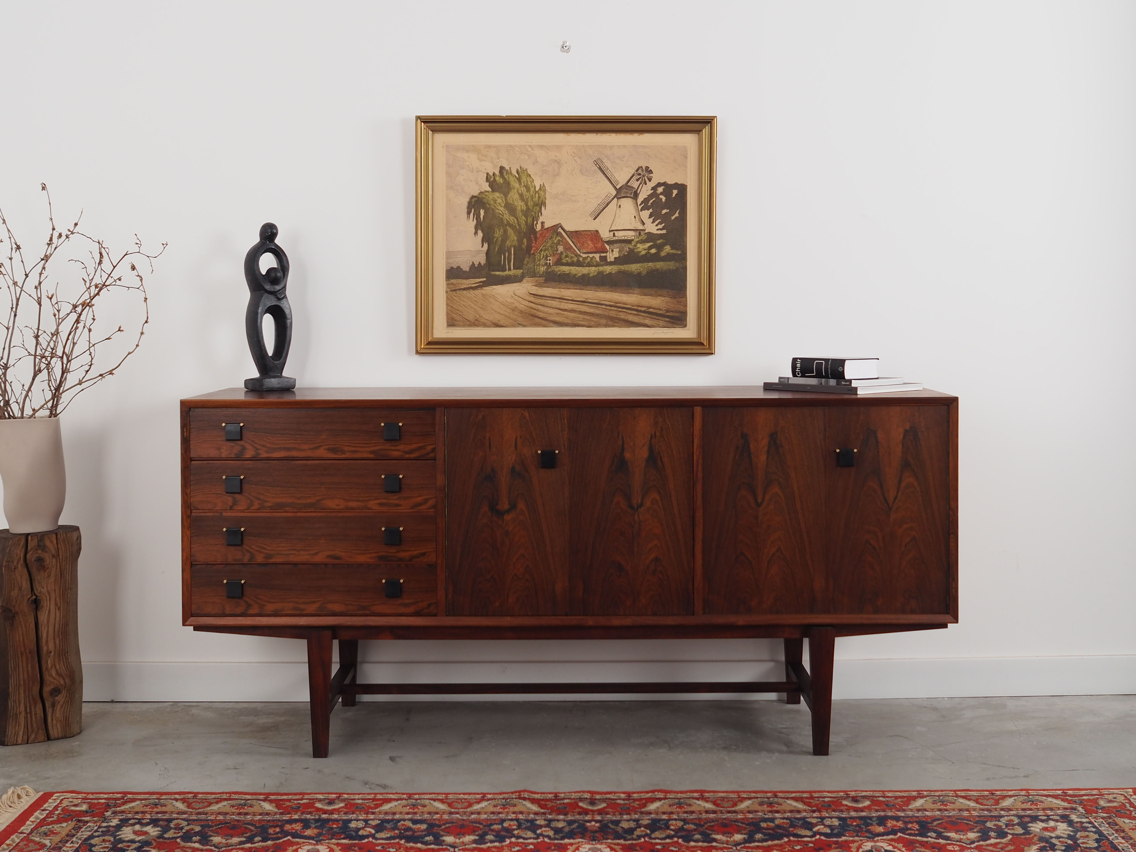 Peinture « The Windmill », design scandinave, années 1970