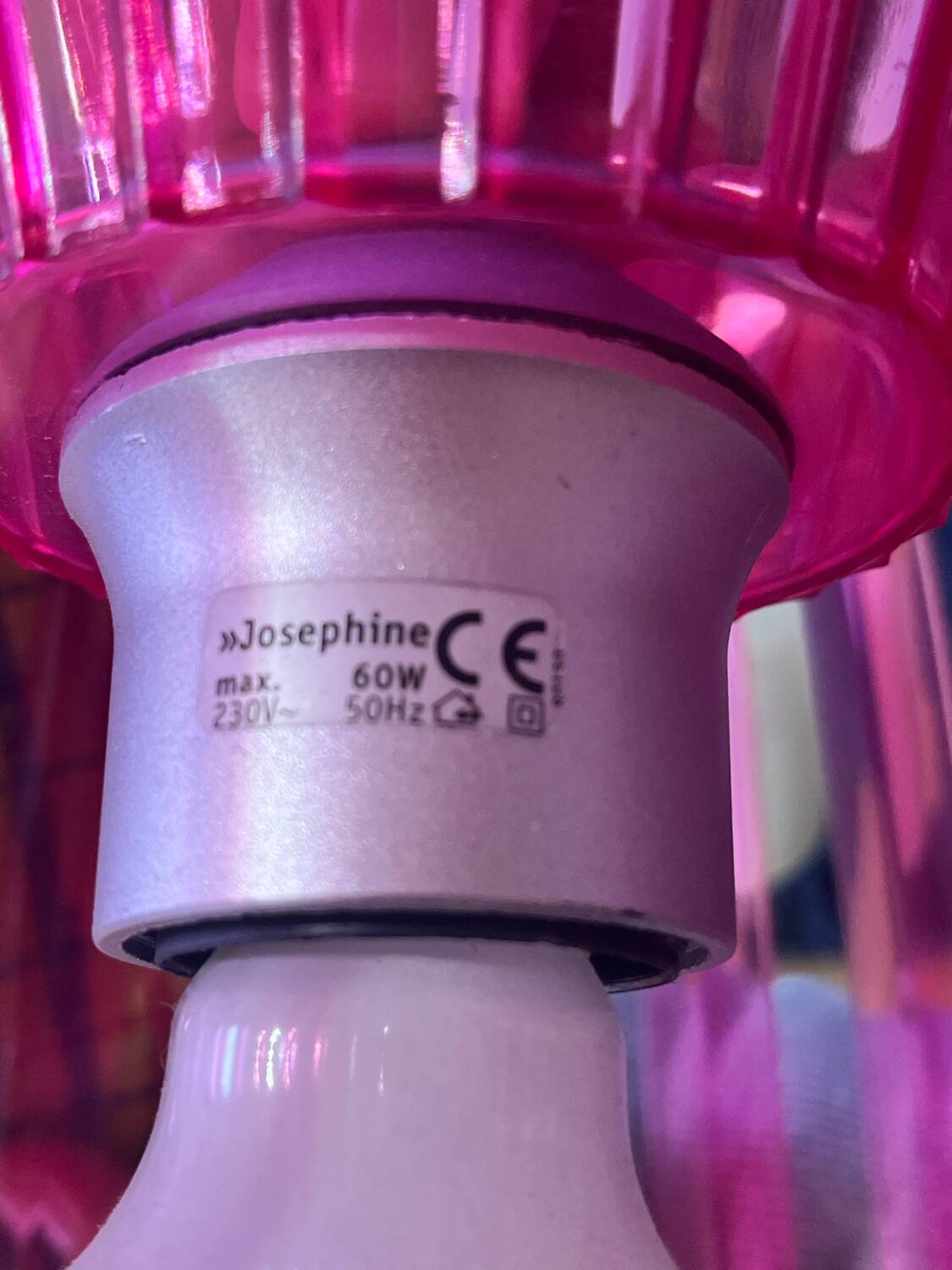 Suspension Joséphine Koziol rose Kartell
