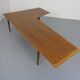 Large Danish Boomerang Teak Coffee Table, 1960s