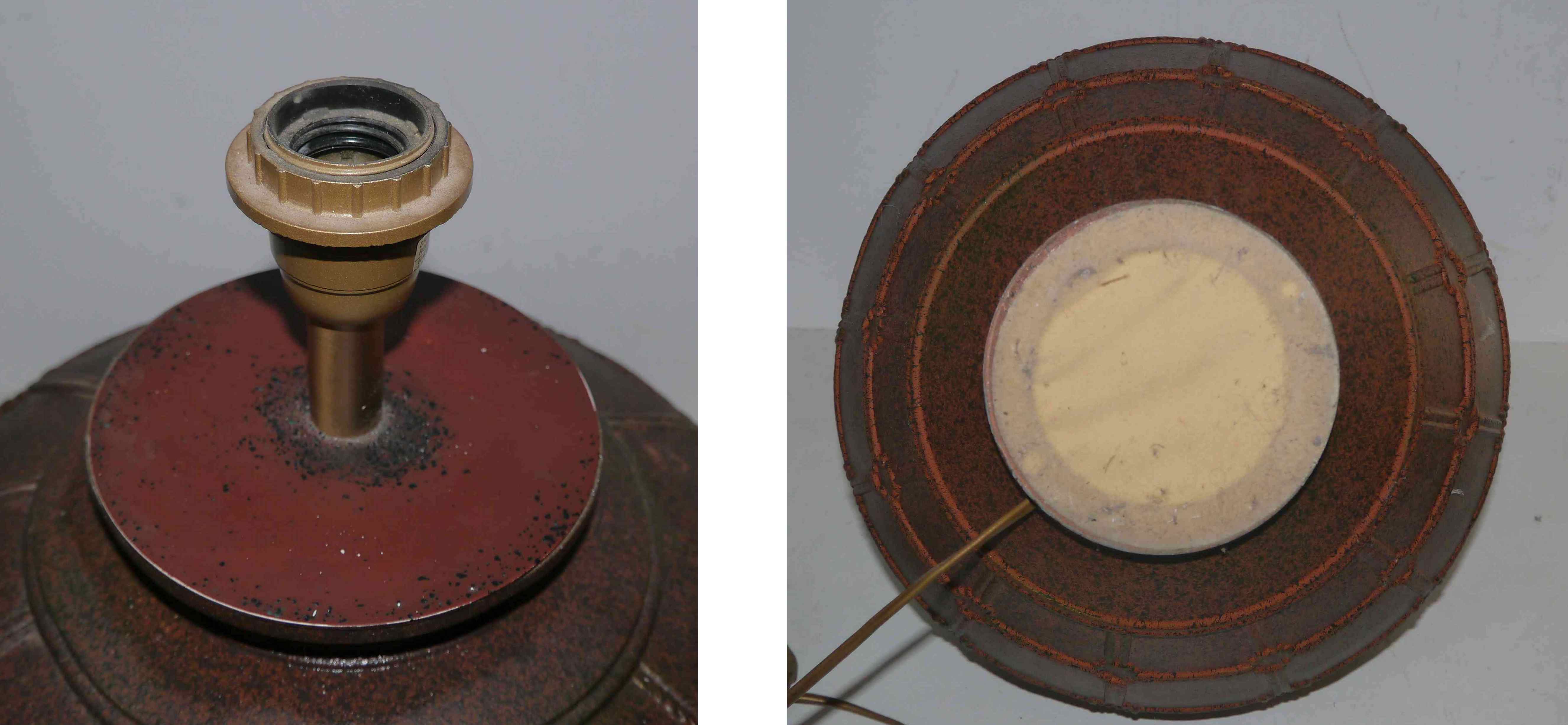 Ceramic or sandstone lamp foot 60/70