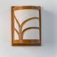 Pair Mid-century Modern style Rattan Wall Sconce Lamp