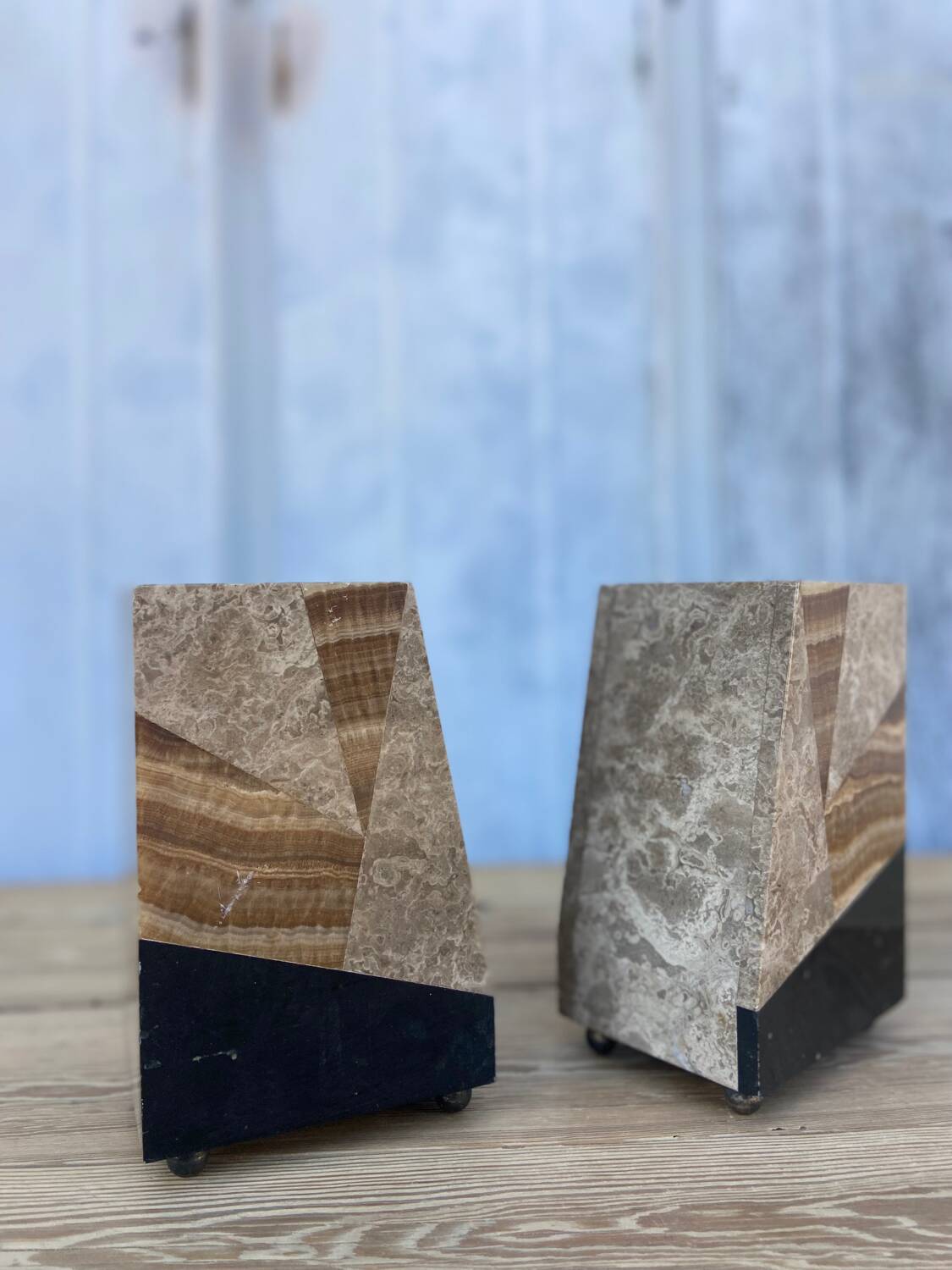 Art deco marble bookend