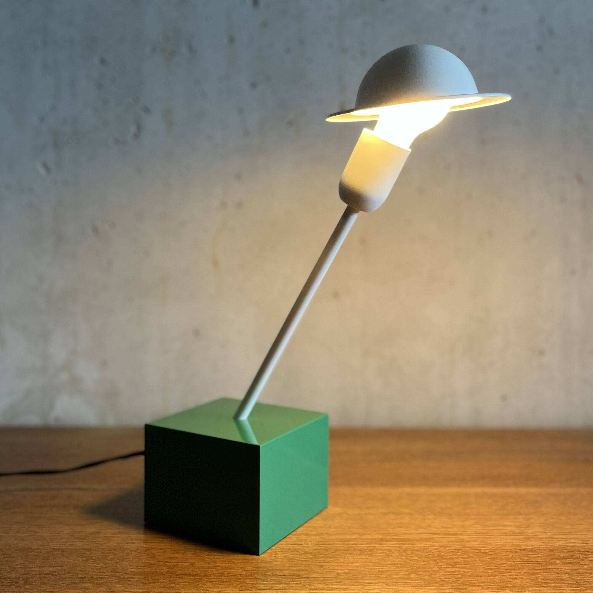Ettore sottsass don table lamp for stilnovo, 1977