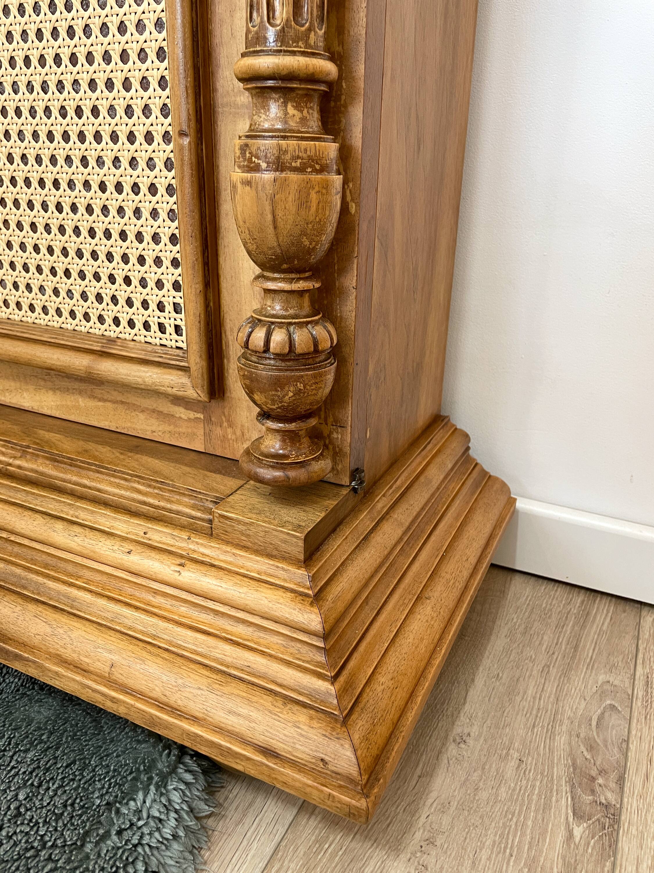 Napoleon III height walnut furniture - Double decoration