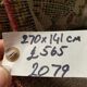Vintage turkish rug 270x141 cm carpet