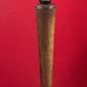 Antique wooden and metal lamp base, functional, vintage decor