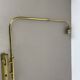 XXL adjustable Brass Wall Light Italy, 1950s