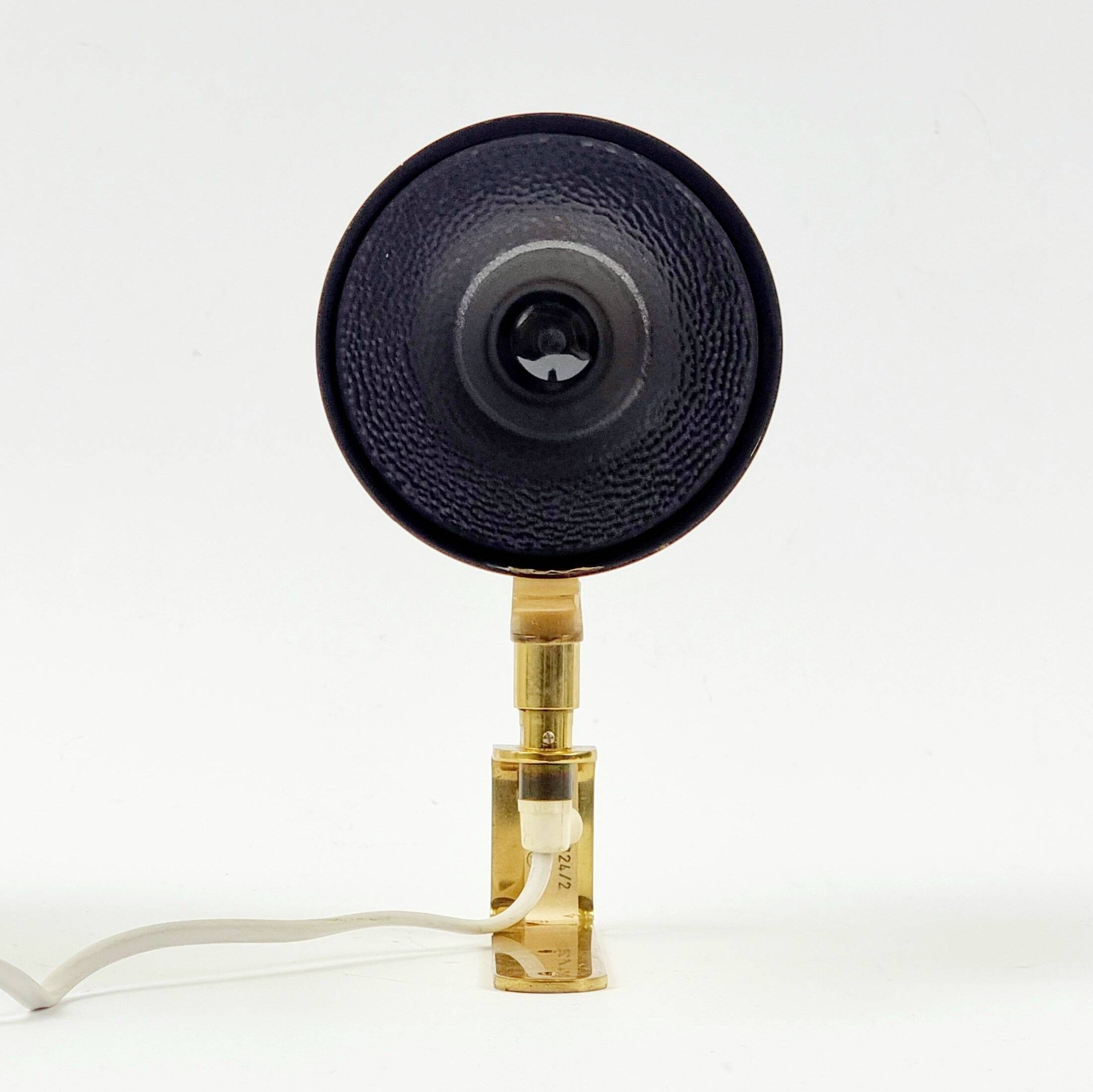 Pair Of Mid Century Scandinavian Brass Wall Lights By H.A. Jakobsson, 1960s
