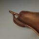 Brass-plated bronze pear-shaped pocket emptier – organic design – 1960s