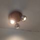 Space Art 70/80 ceiling light with 3 chrome spots.