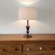 Lamp to table in red copper