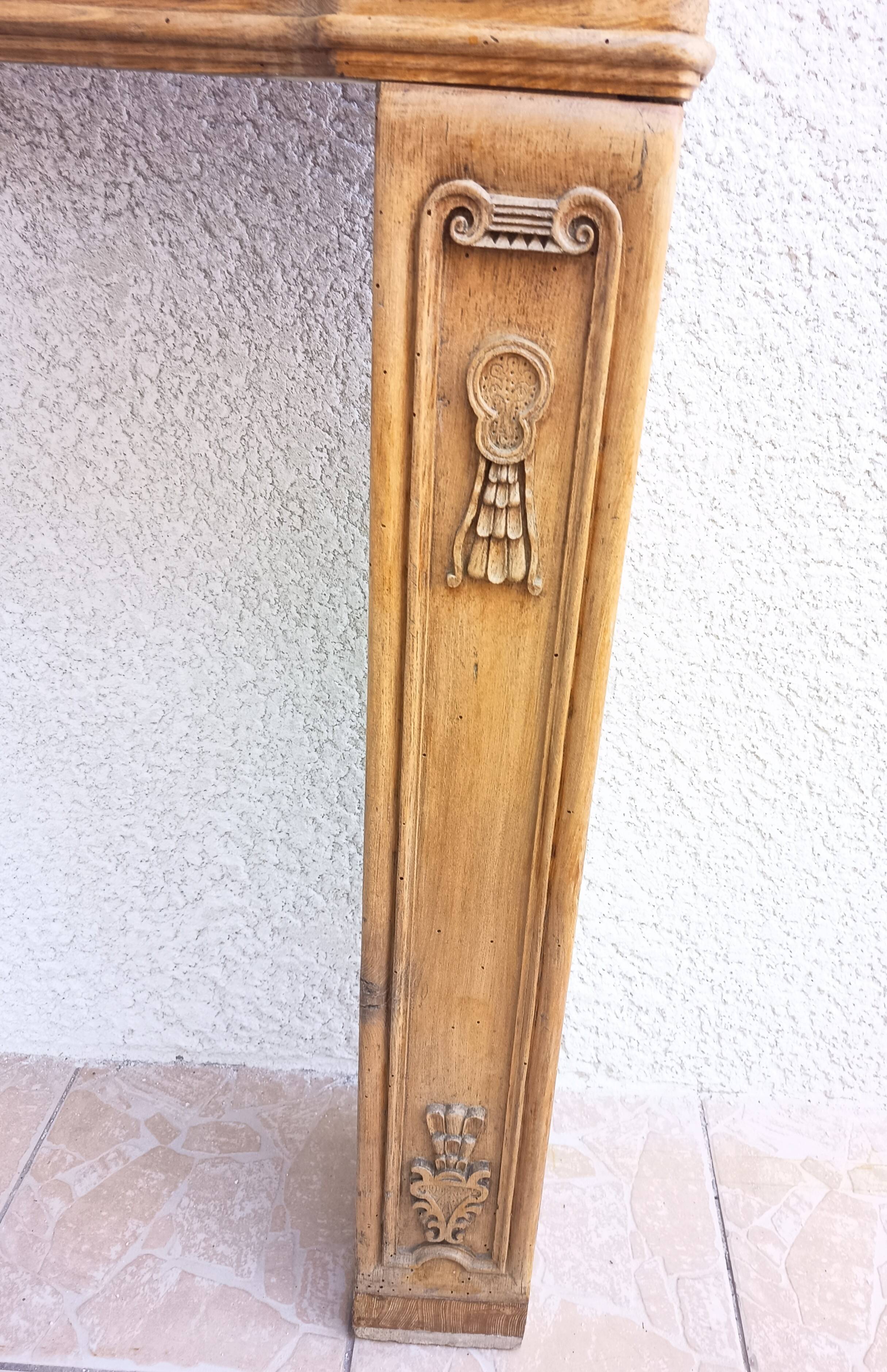 Oak mantelpiece